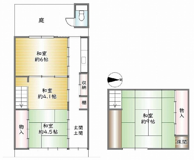 JR 花園駅 徒歩5分
構造:木造
土地面積:56.27平米 ( 17.02坪 ) 建物面積:54.54平米 ( 16.49坪 )